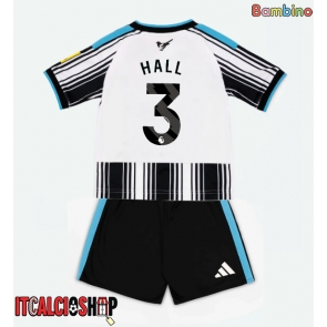 Newcastle United Lewis Hall #3 Prima Maglia Bambino 2026-27 Manica Corta (+ Pantaloni corti)
